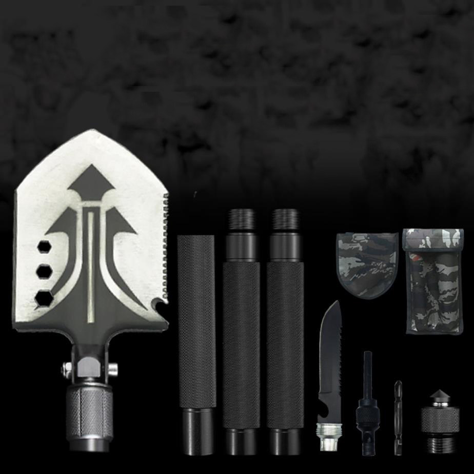 Multifunction Tactical Shovel Outdoor Folding Camping Survival Tools Military